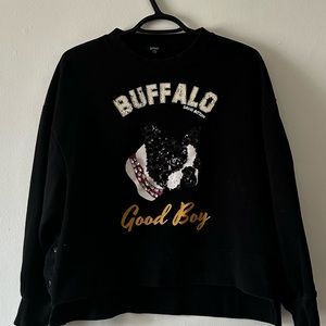 Buffalo David Bitton Boston terrier sweater